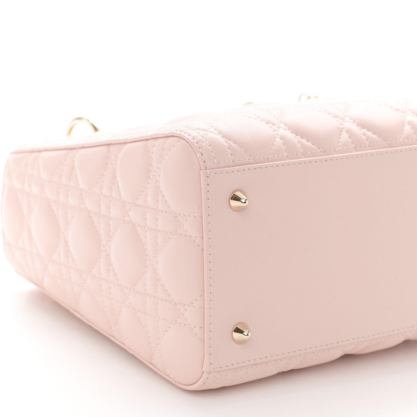 Lambskin Cannage Medium Lady Dior Light Pink