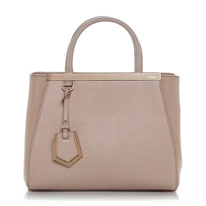 Fendi Vitello Elite Flamingo Petite 2Jours Tote Rosa Plaster 1 of 7