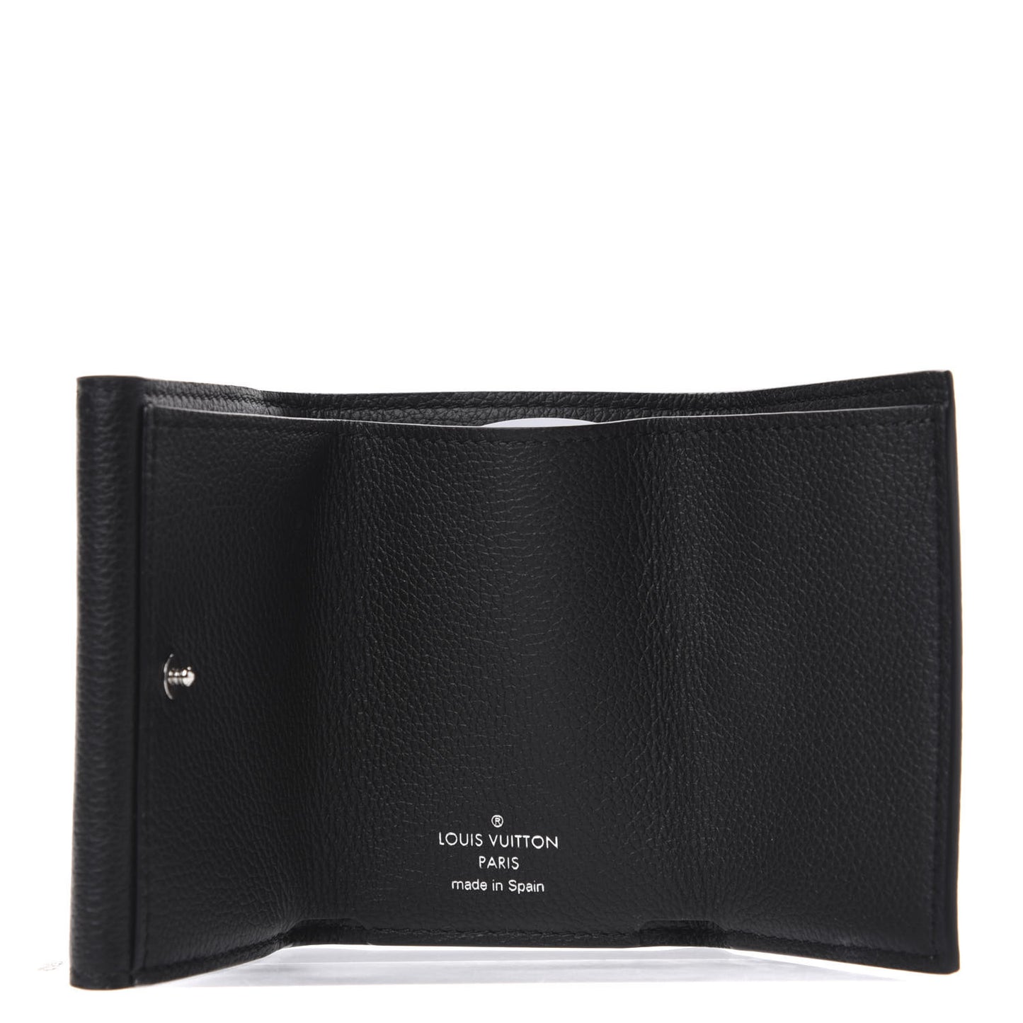 Calfskin Lockmini Wallet Black