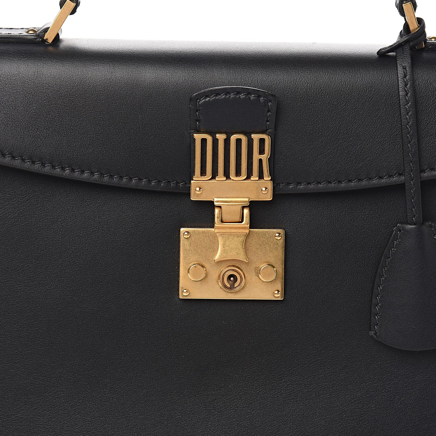 Christian Dior Calfskin Dioraddict Top Handle Black 9 of 9