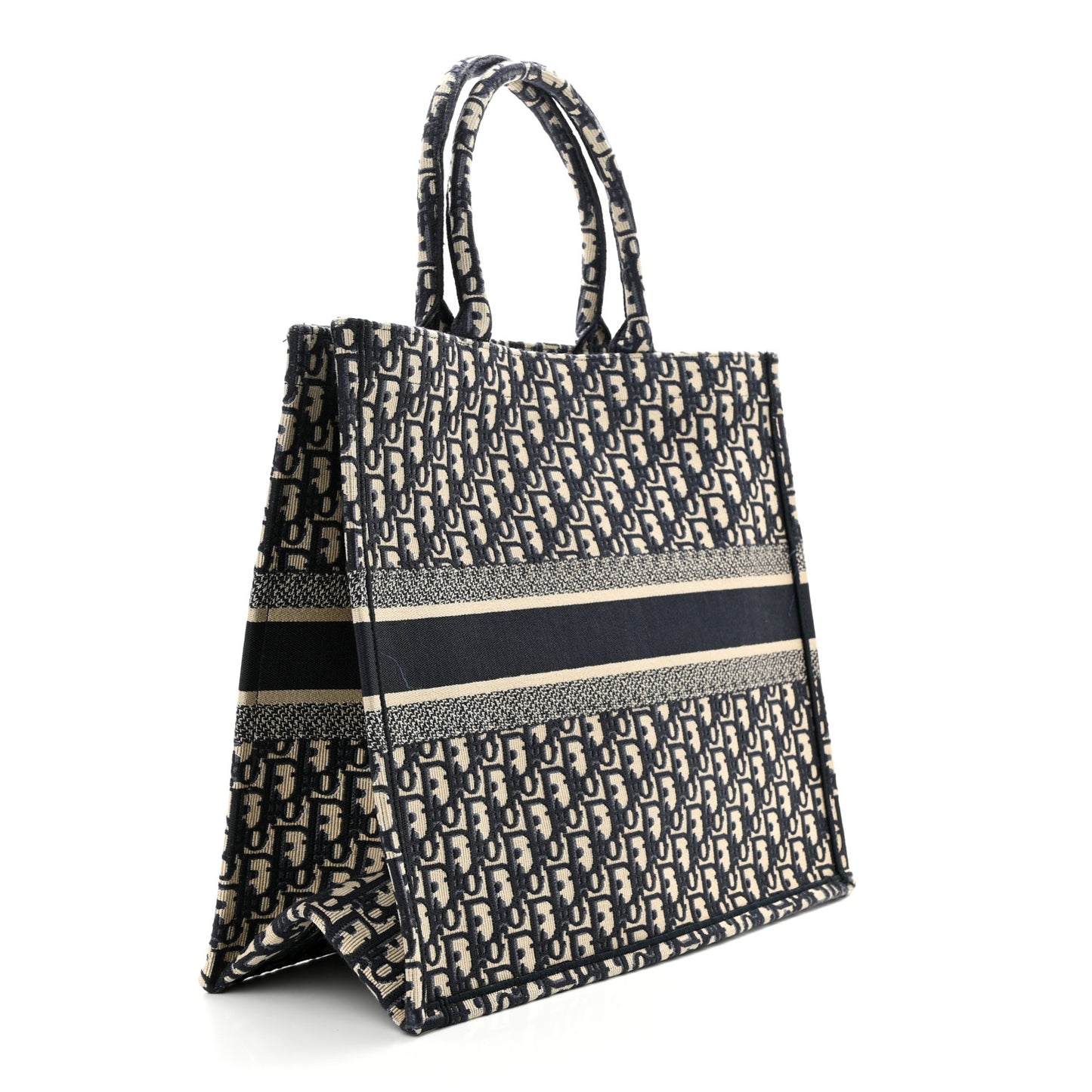 Oblique Large Book Tote Blue Multicolor