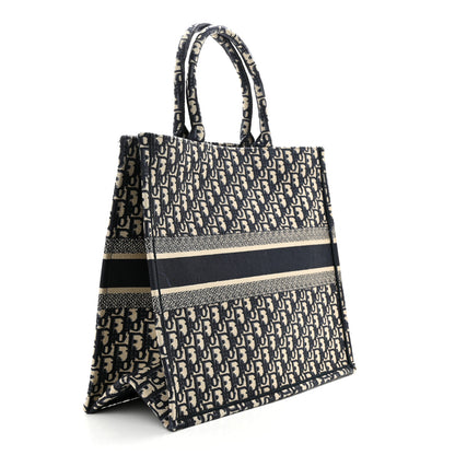 Christian Dior Oblique Large Book Tote Blue Multicolor 3 of 10