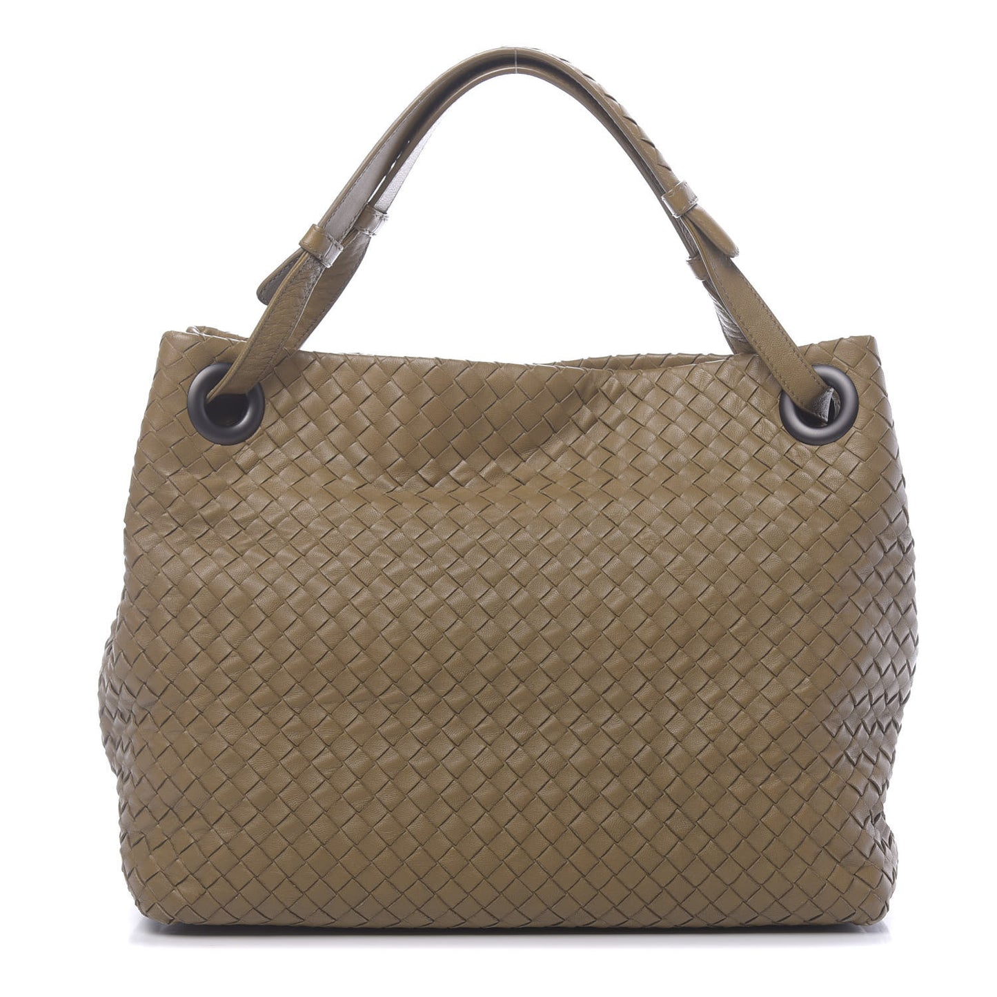 Nappa Intrecciato Medium Garda Bag Bronze