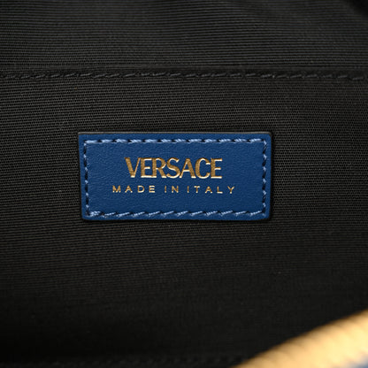 Versace Denim Quilted La Medusa Camera Bag Blue 6 of 9