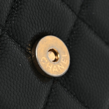 Chanel Caviar Quilted Bracelet On Chain Clutch Black 11 of 11