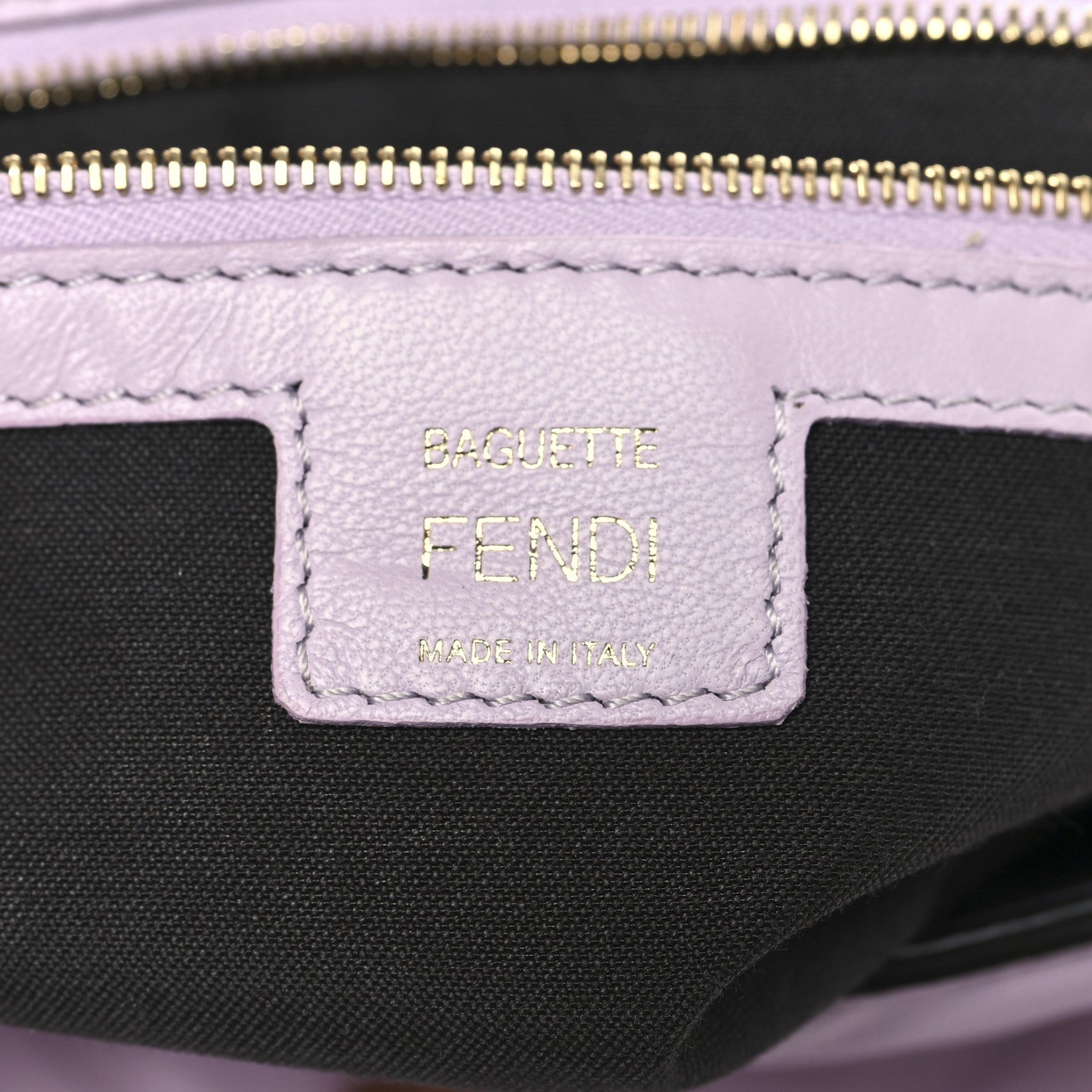 Fendi Nappa FF 1974 Embossed Baguette Anemone 6 of 9