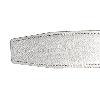 Hermes Epsom Swift 24mm Mini Constance H Belt 80 32 White Chocolate 5 of 6