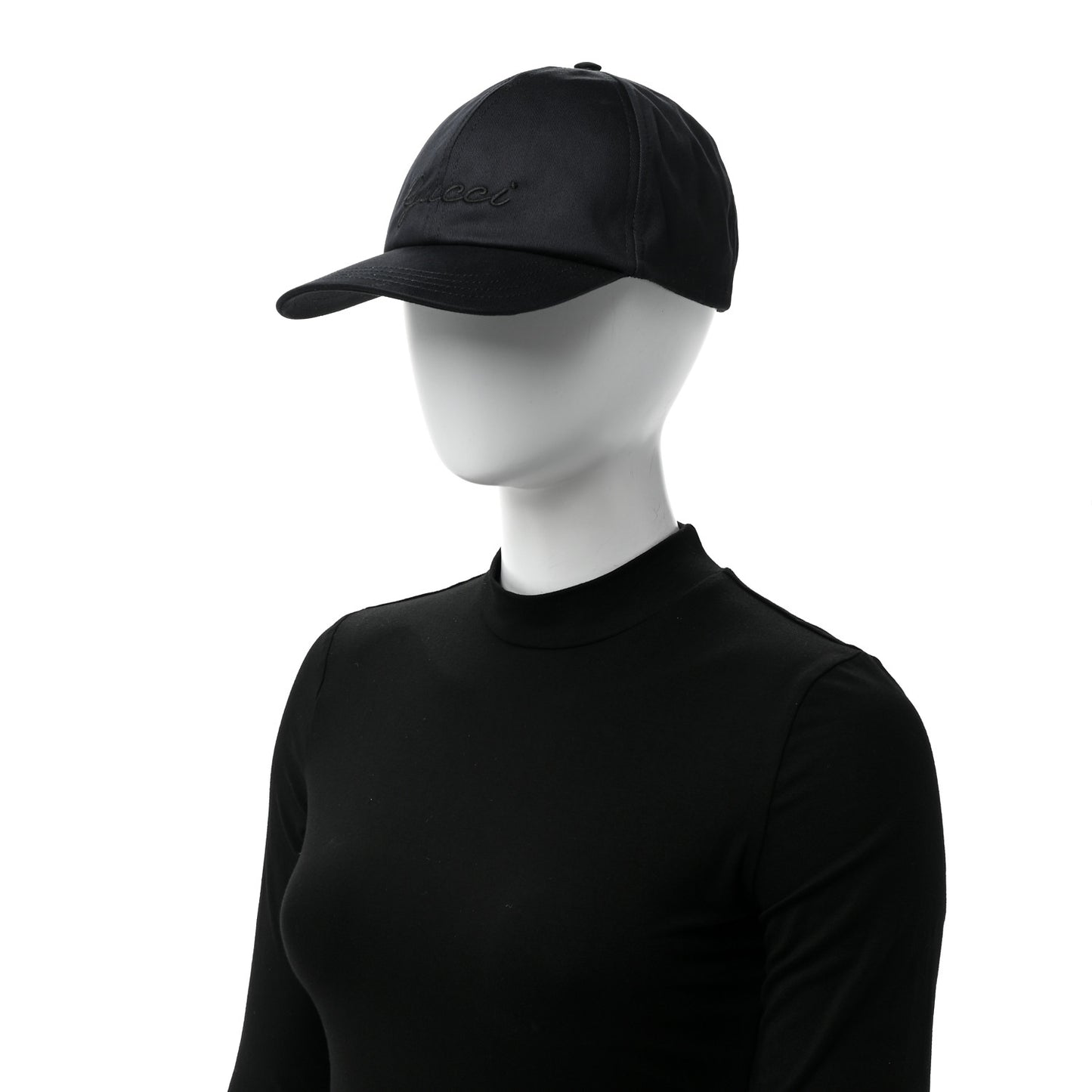 Canvas Embroidered Logo Baseball Hat XXL Black