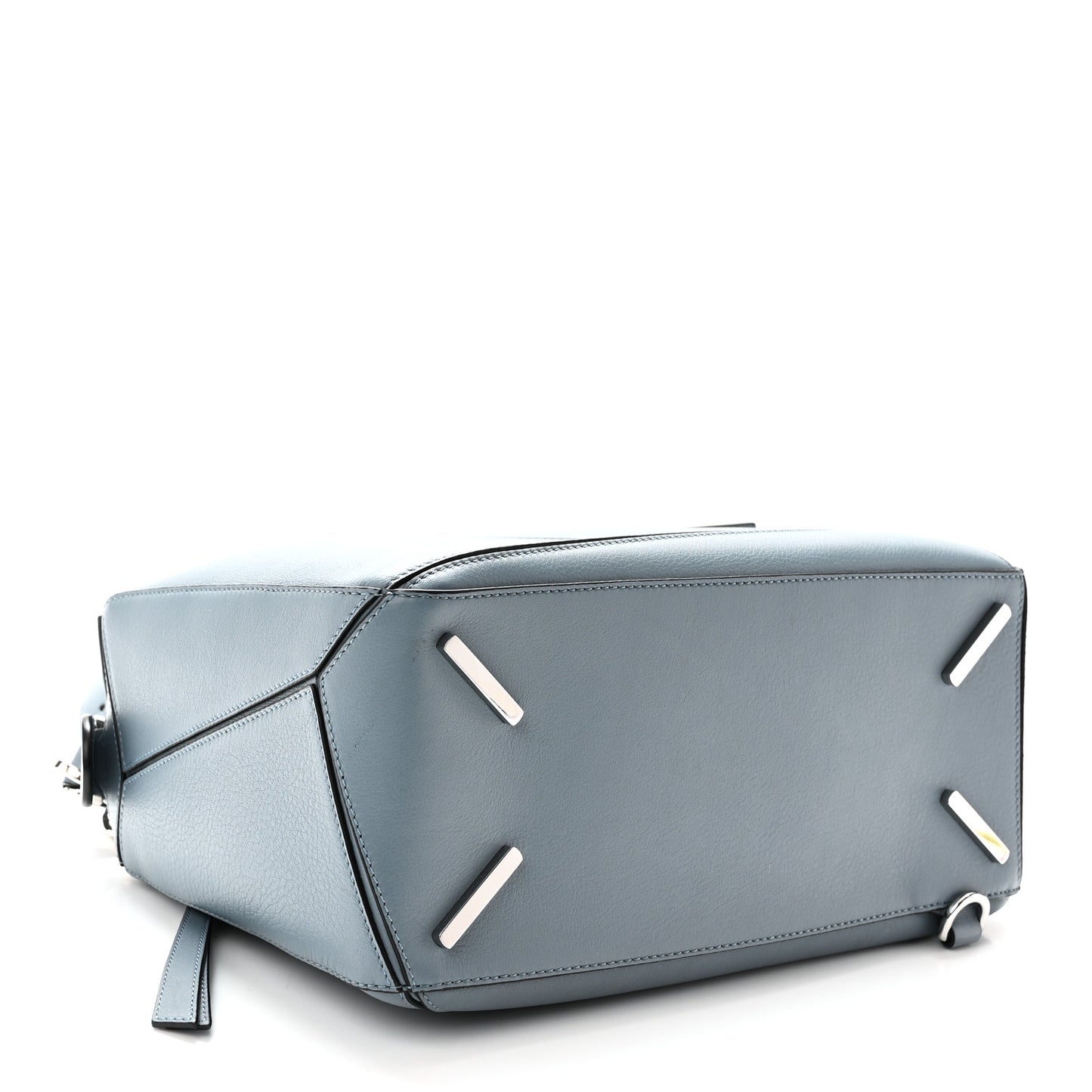 Calfskin Medium Puzzle Bag Stone Blue