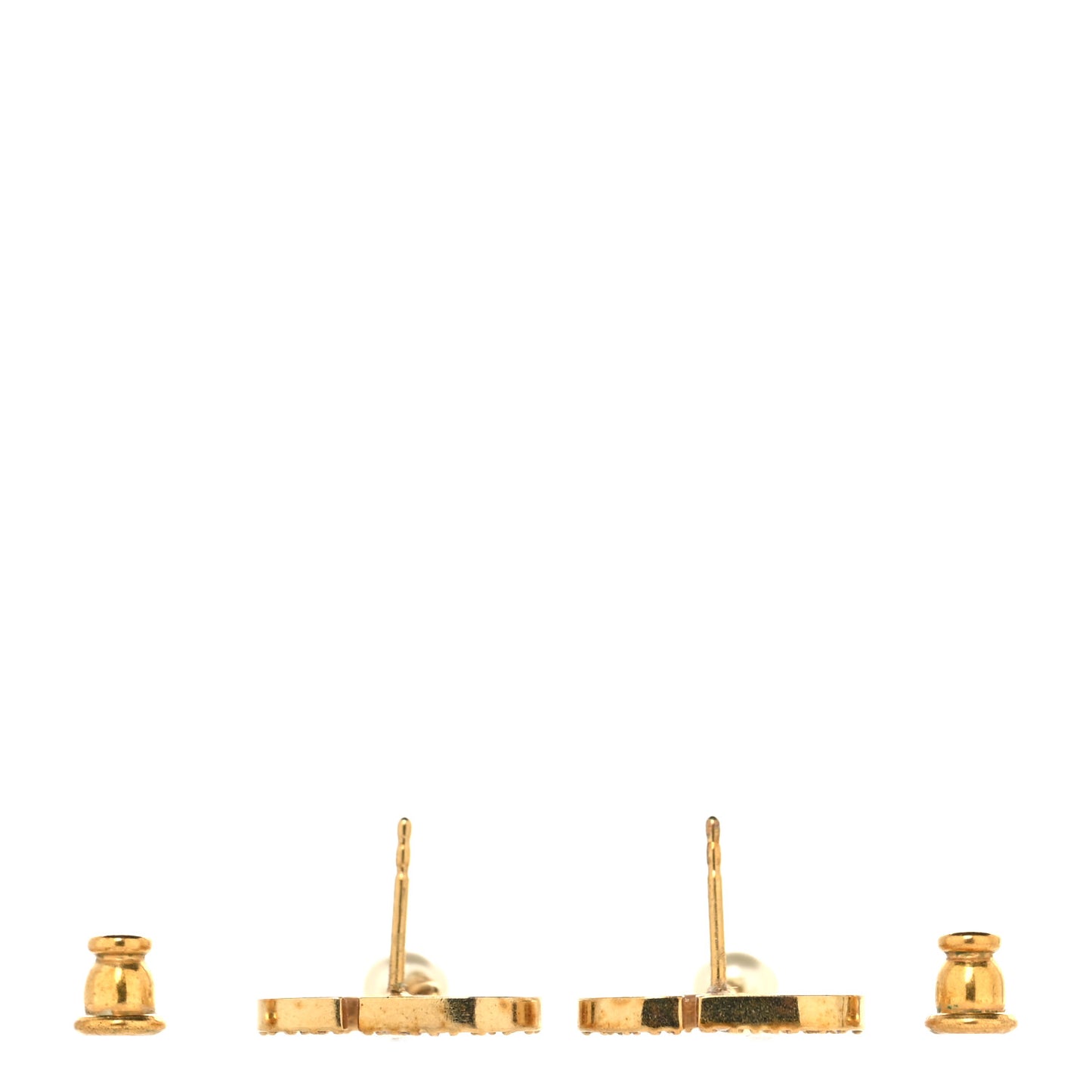 Pearl Crystal CD Drop Earrings Gold