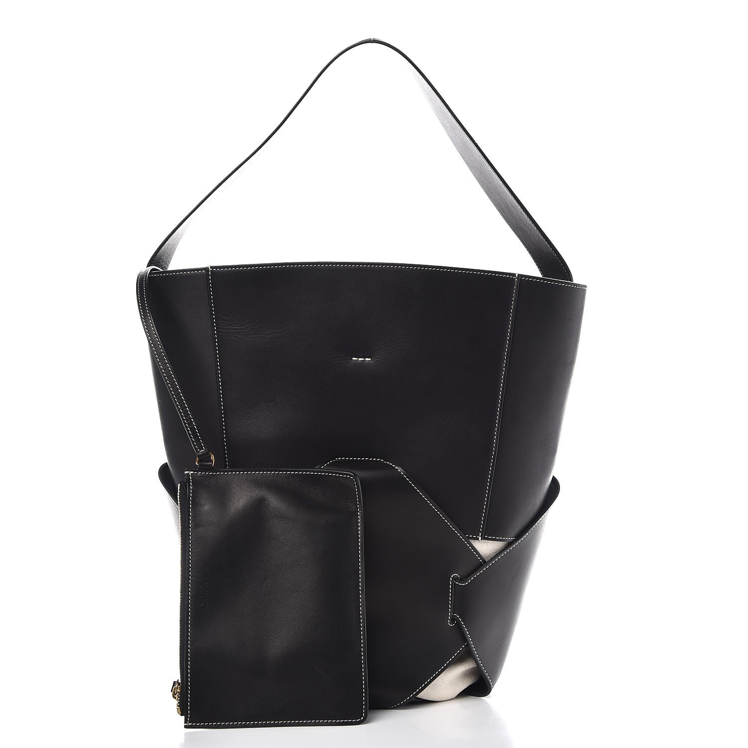 Celine Calfskin Large Holdall Shoulder Bag Black 3 of 10