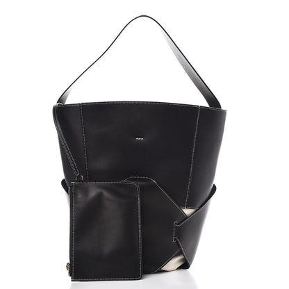 Celine Calfskin Large Holdall Shoulder Bag Black 3 of 10