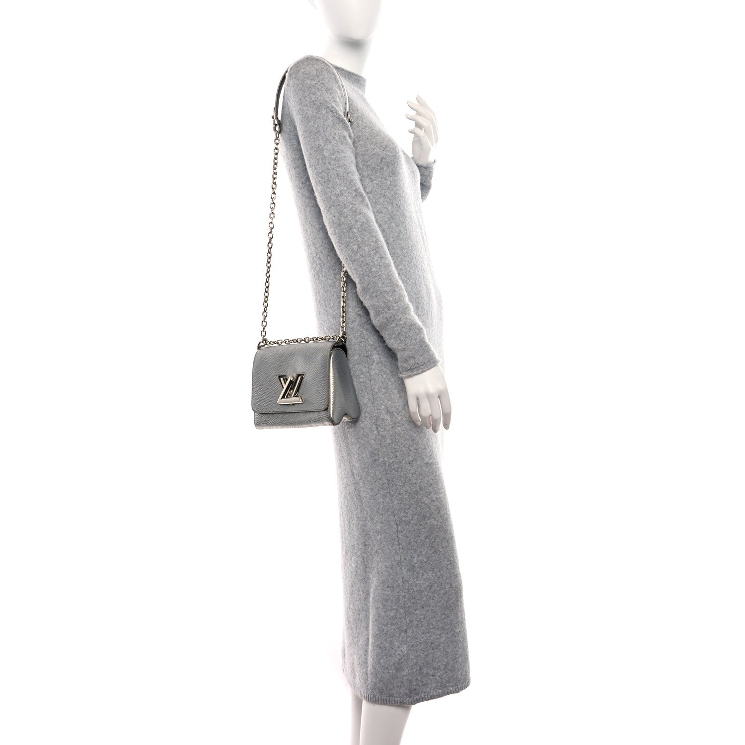 Louis Vuitton Epi Twist Shoulder Bag PM Argent 2 of 8
