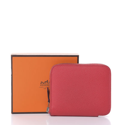 Hermes Epsom Silk'in Compact Wallet Bougainvillea 8 of 8