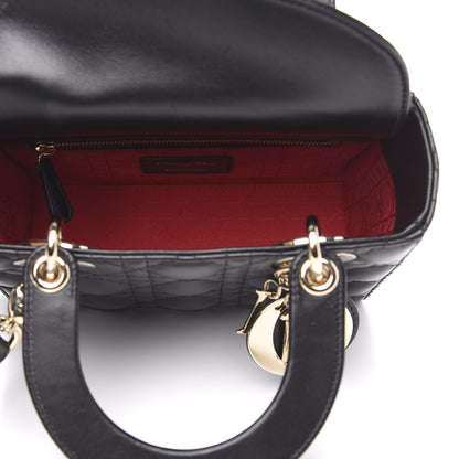 Christian Dior Lambskin Cannage Small My ABCDior Lady Dior Black 5 of 11