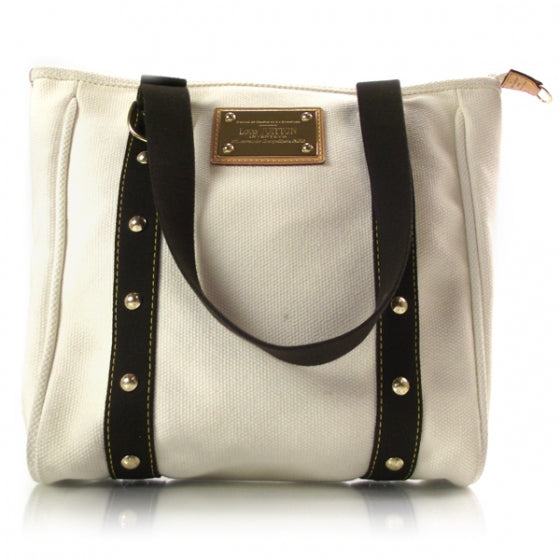 Toile Antigua Cabas MM White