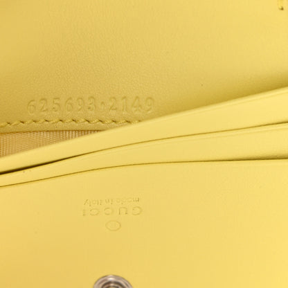 Gucci Calfskin Matelasse GG Marmont Mini Wallet On Chain Banana 8 of 10