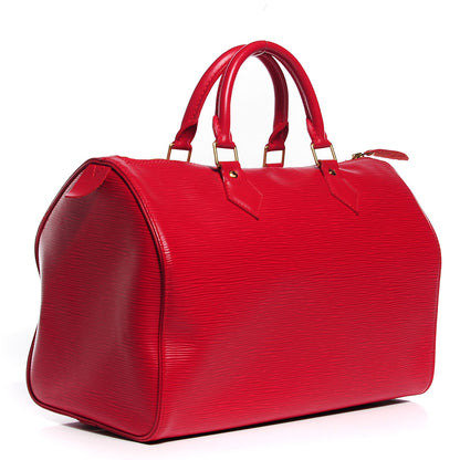 Louis Vuitton Epi Speedy 35 Rouge 3 of 7