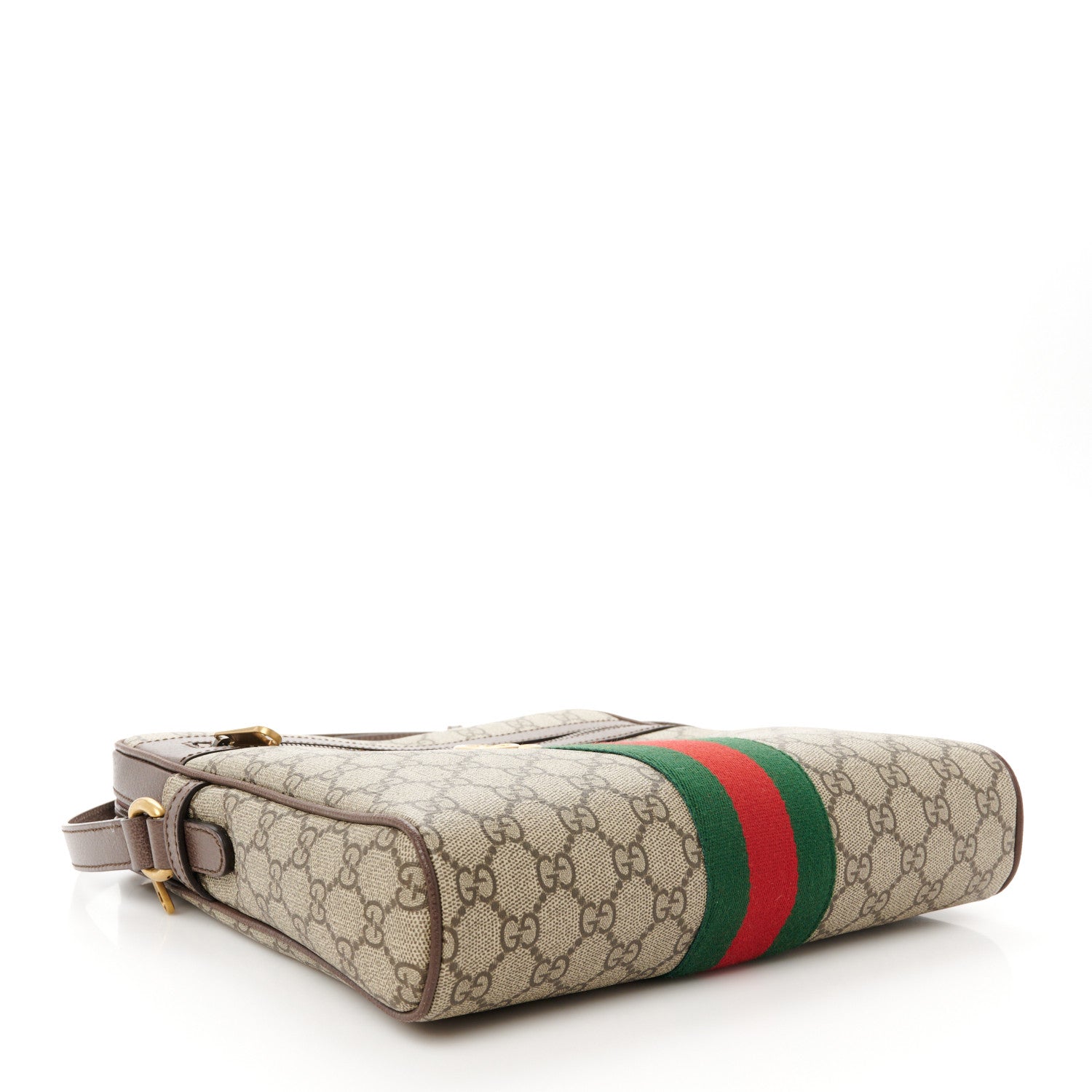 Gucci GG Supreme Monogram Web Medium Ophidia Messenger Bag Brown 4 of 12