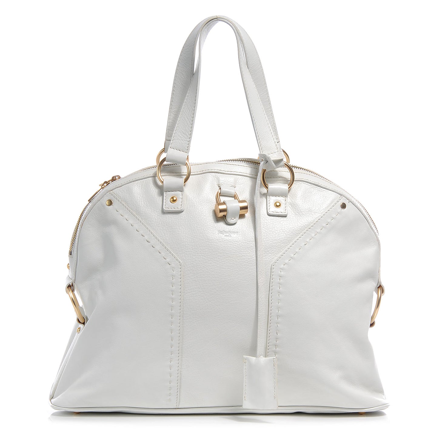 Leather Large Muse Ivory