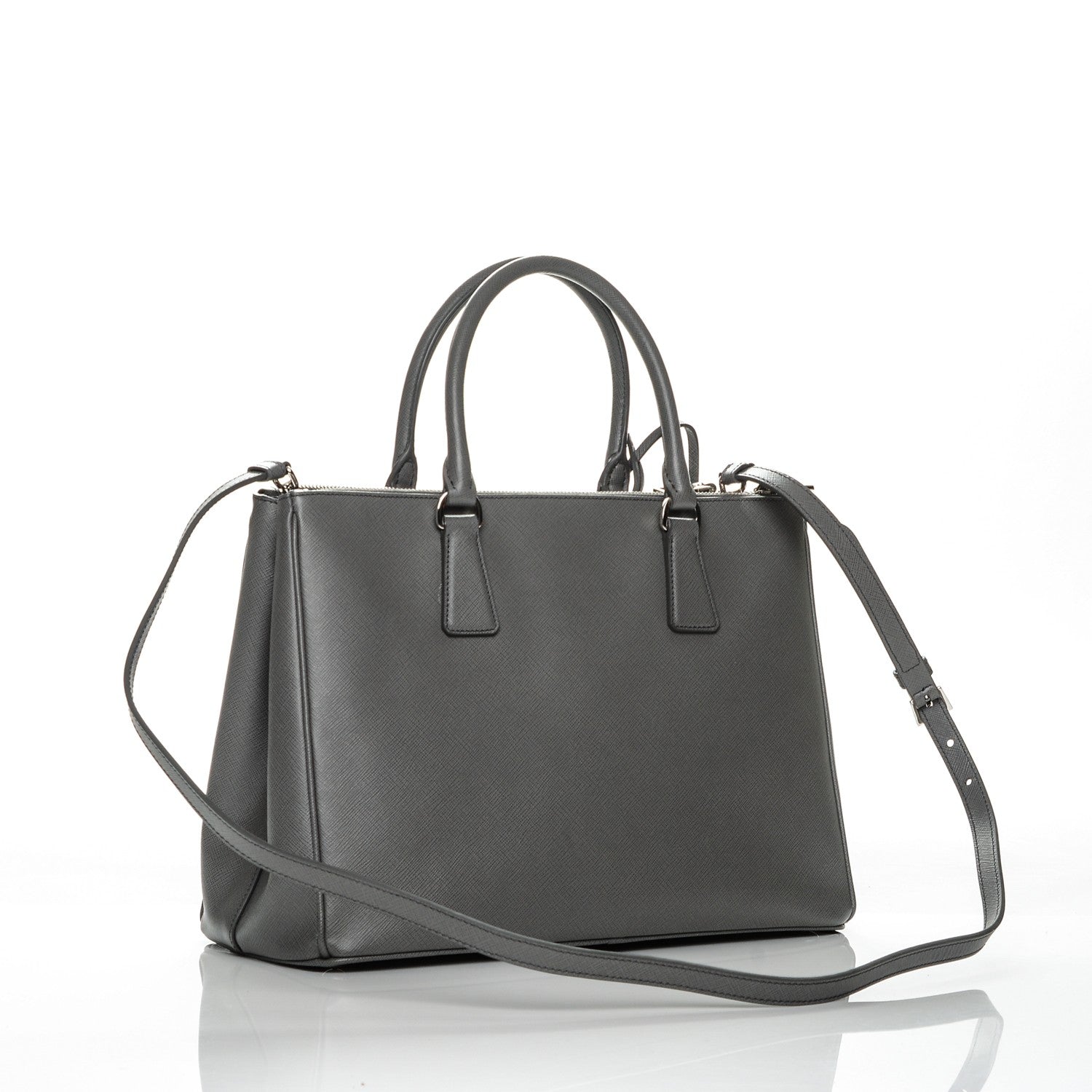 Prada Saffiano Medium Galleria Double Zip Tote Marmo 3 of 7