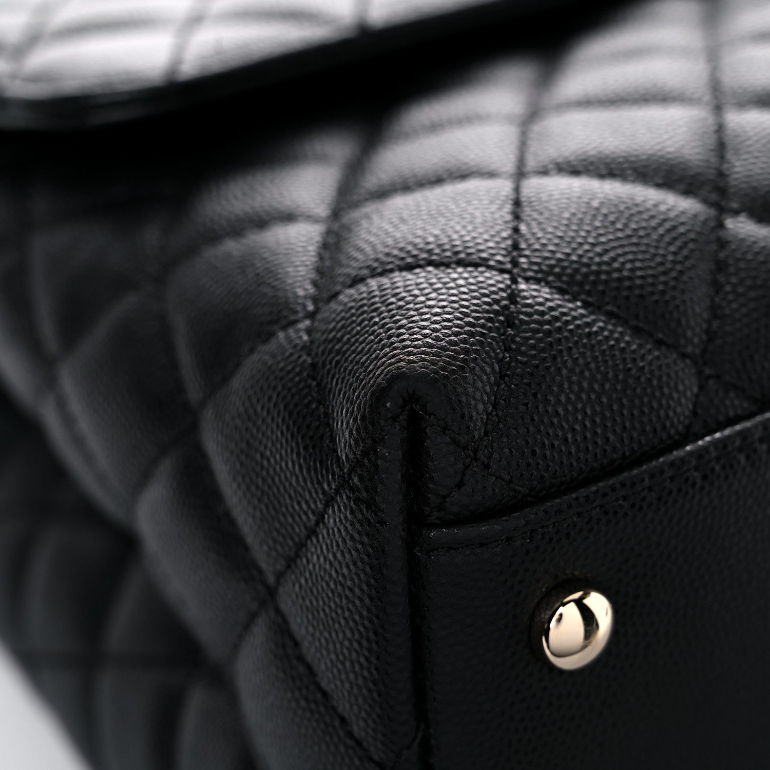 Chanel Caviar Quilted Medium Coco Handle Flap Black 10 of 15