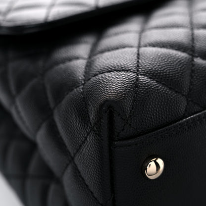 Chanel Caviar Quilted Medium Coco Handle Flap Black 10 of 15