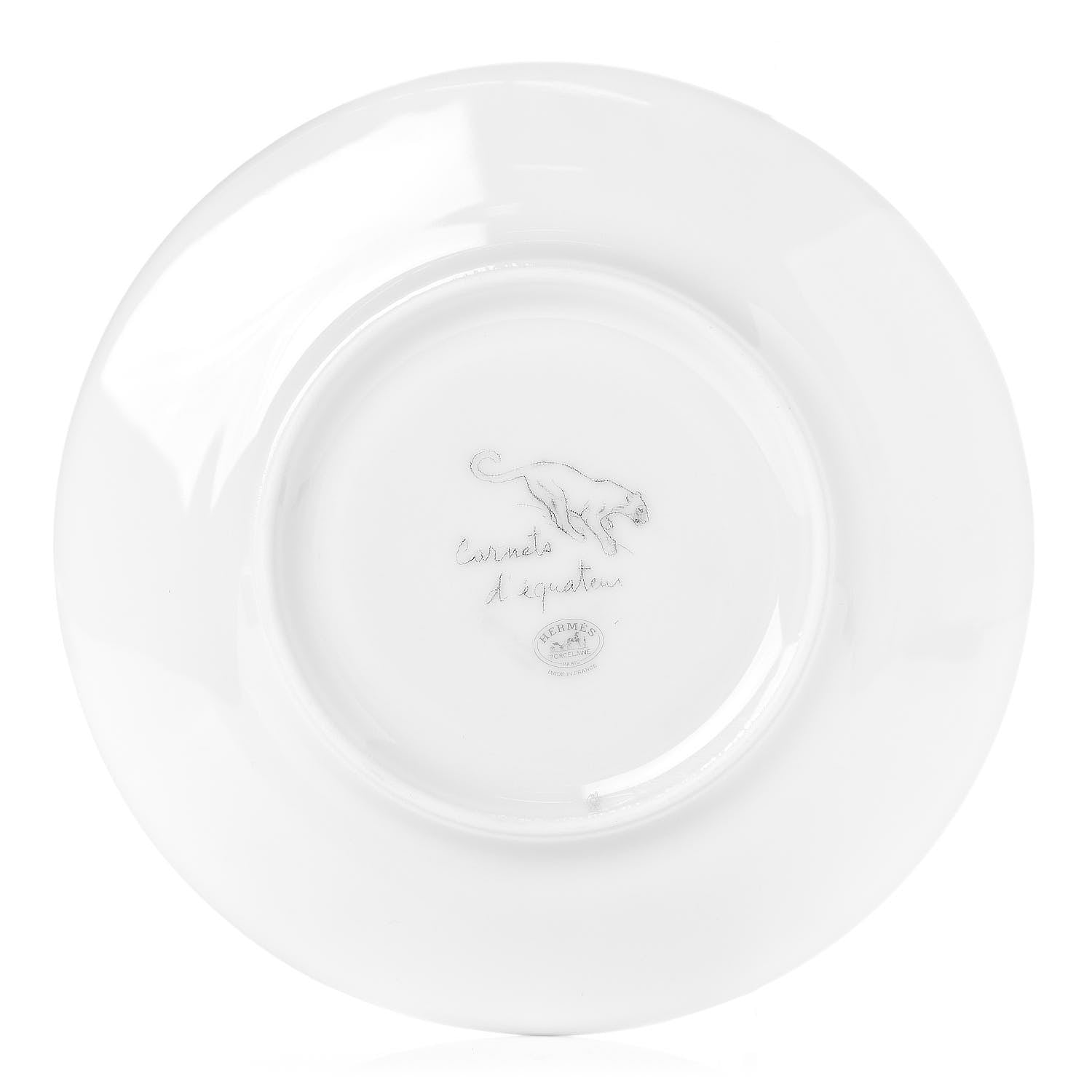 Hermes Porcelain Carnets D'Equateur Felines Bread And Butter Plate 3 of 4