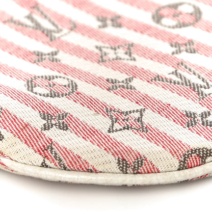 Louis Vuitton Mini Lin Croisette Round Coin Purse Rouge 8 of 10