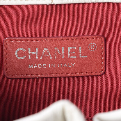 Chanel Aged Calfskin Quilted Small Gabrielle Backpack Black White 6 of 10