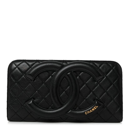 Chanel Lambskin Quilted Coco Midnight Clutch Black 1 of 7