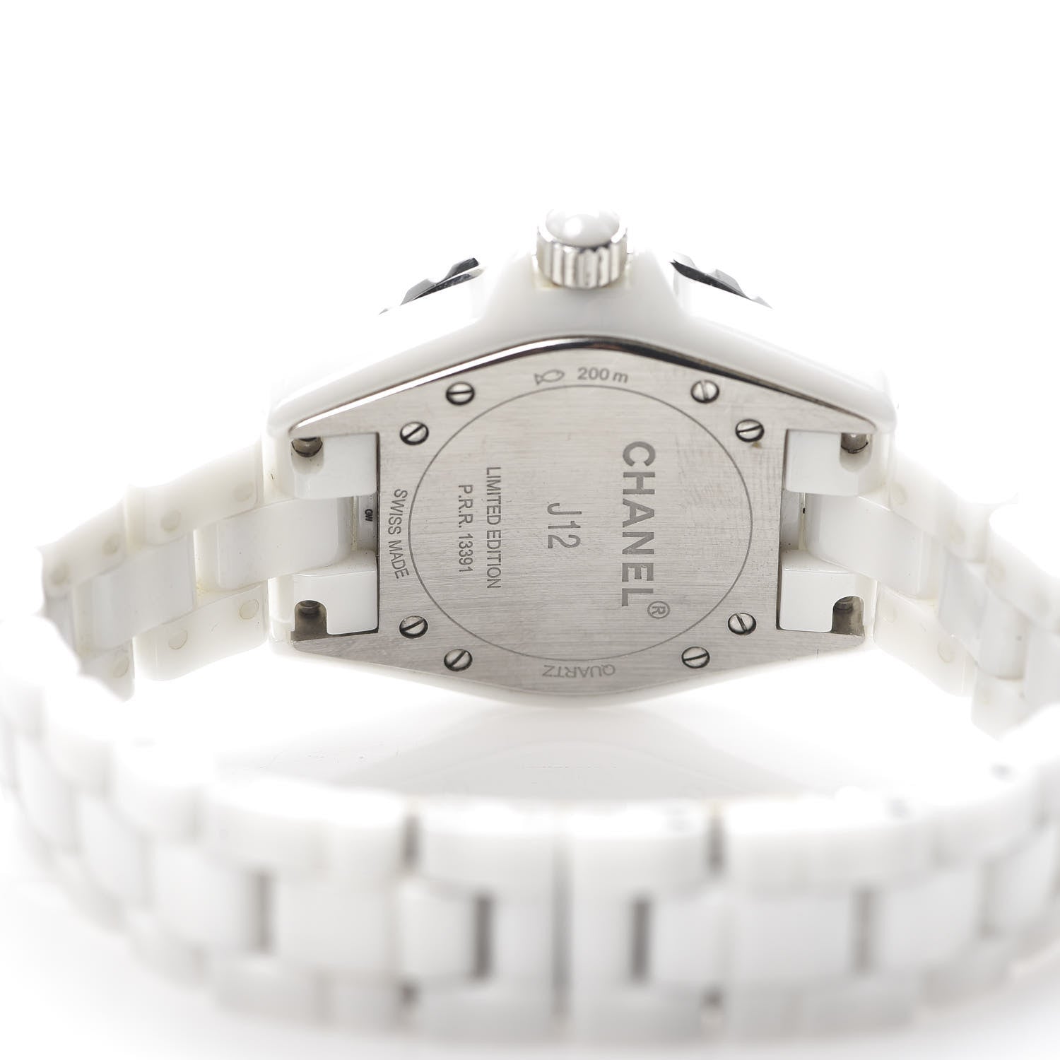 Chanel Stainless Steel Ceramic 33mm J12 Quartz Watch Blue 5 of 6