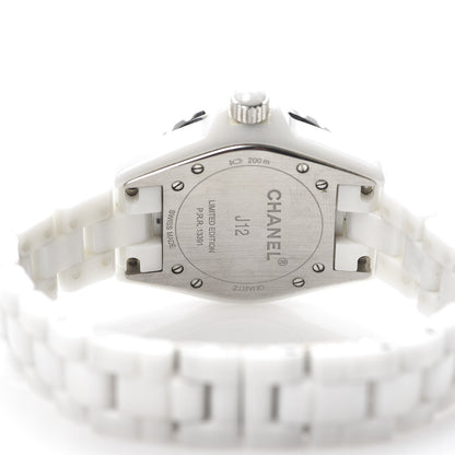 Chanel Stainless Steel Ceramic 33mm J12 Quartz Watch Blue 5 of 6