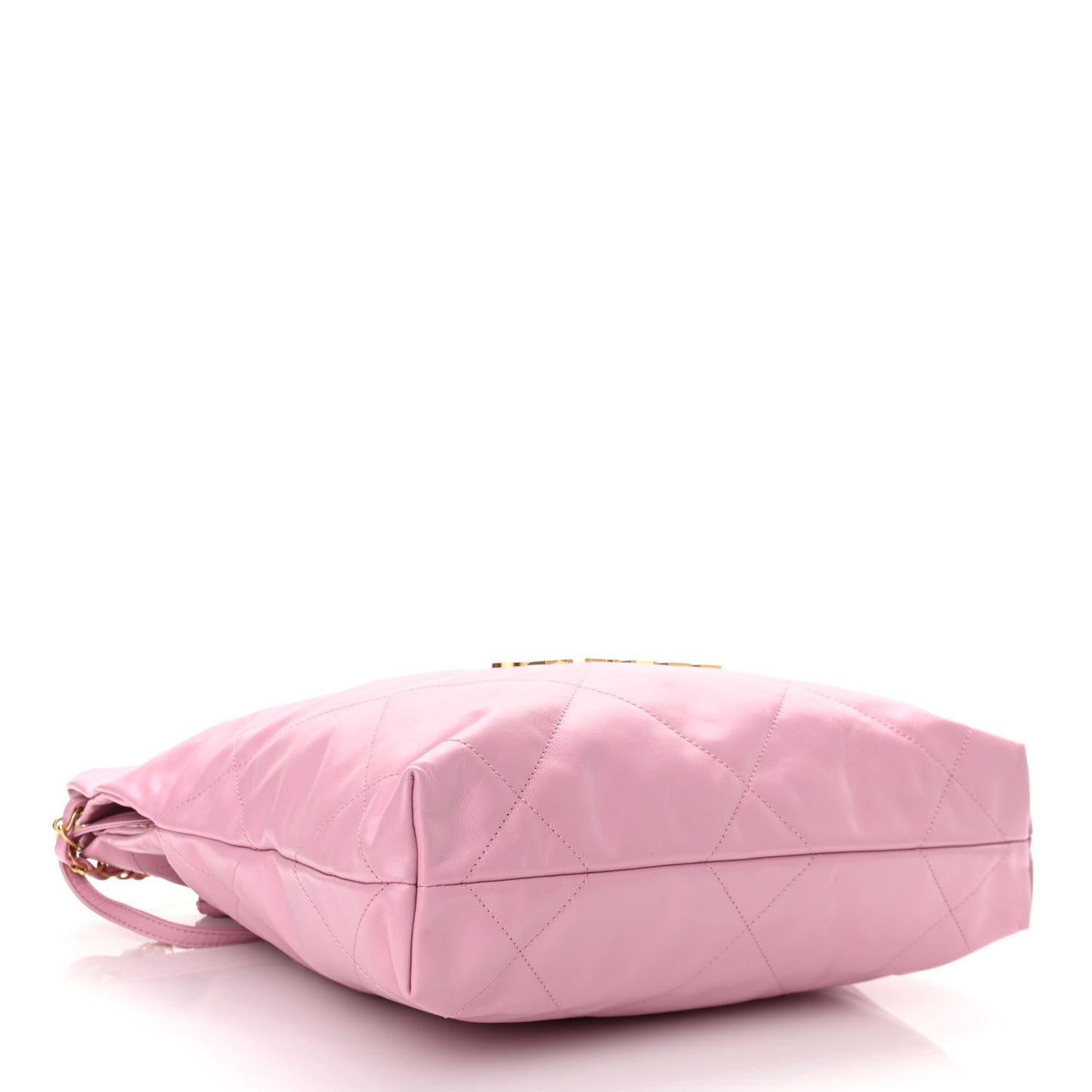 Shiny Calfskin Quilted Small Chanel 22 Pink