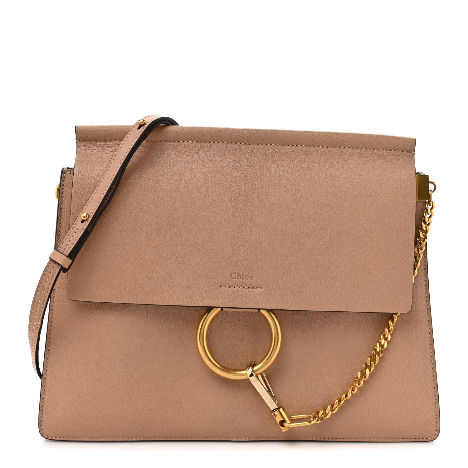 Chloe Calfskin Medium Faye Shoulder Bag Biscotti Beige 1 of 12