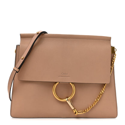 Chloe Calfskin Medium Faye Shoulder Bag Biscotti Beige 1 of 12