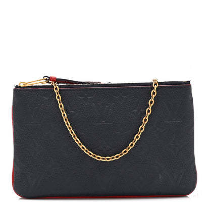 Louis Vuitton Empreinte Double Zip Pochette Marine Rouge 1 of 10