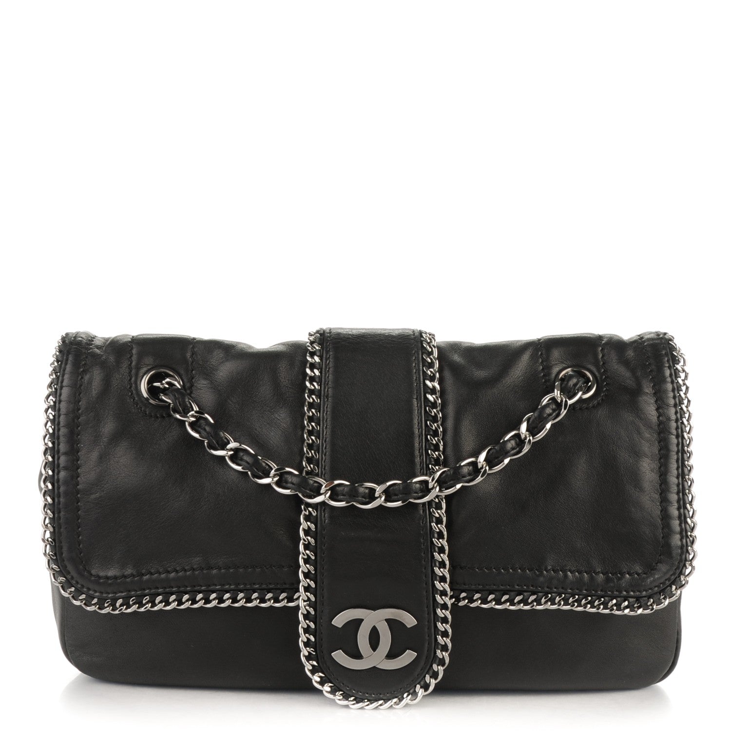 Chanel Lambskin Large Madison Flap Black 1 of 7