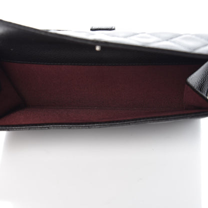 Chanel Caviar Quilted CC Long Double Wallet Black 5 of 9