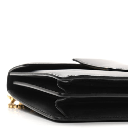 Salvatore Ferragamo Calfskin Thalia Flap Shoulder Bag Black 8 of 10