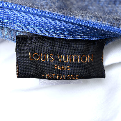 Louis Vuitton Wool Cashmere Cushion Pillow Blue Gray 3 of 3