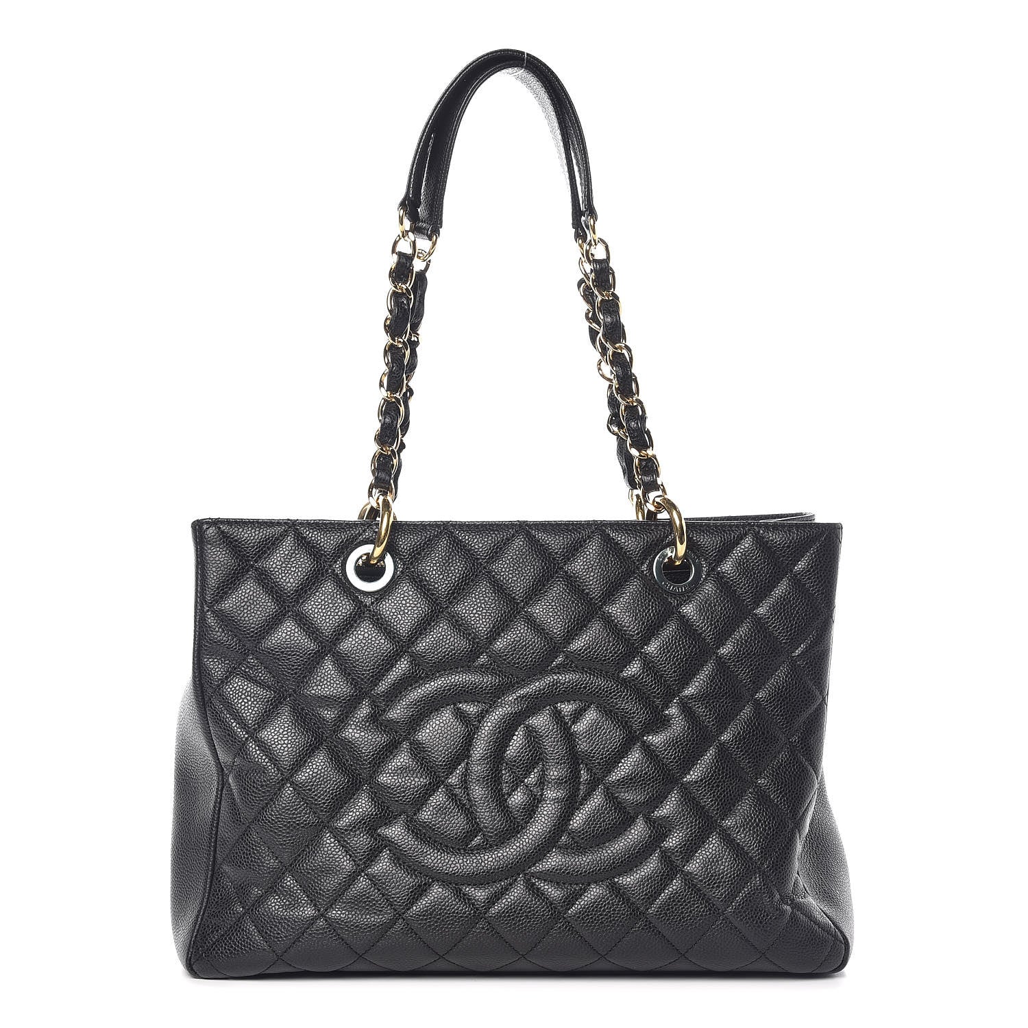 Chanel Caviar Quilted Grand Shopping Tote GST Black 1 of 14