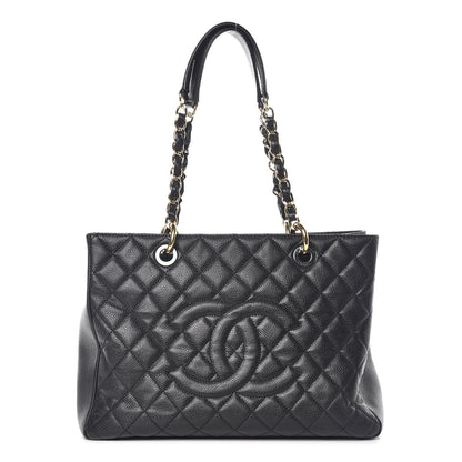 Chanel Caviar Quilted Grand Shopping Tote GST Black 1 of 14