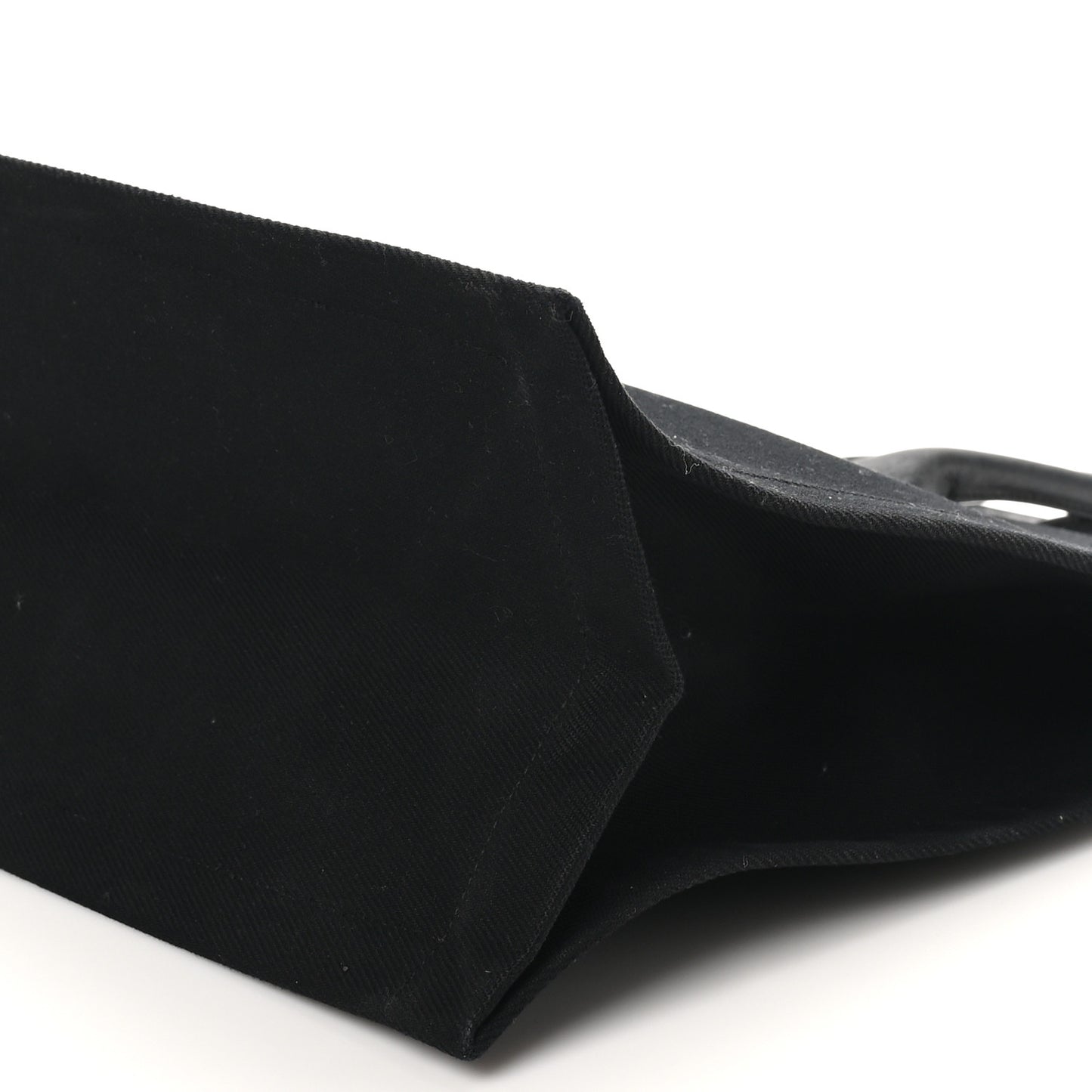 Linen Calfskin Rive Gauche Tote Black