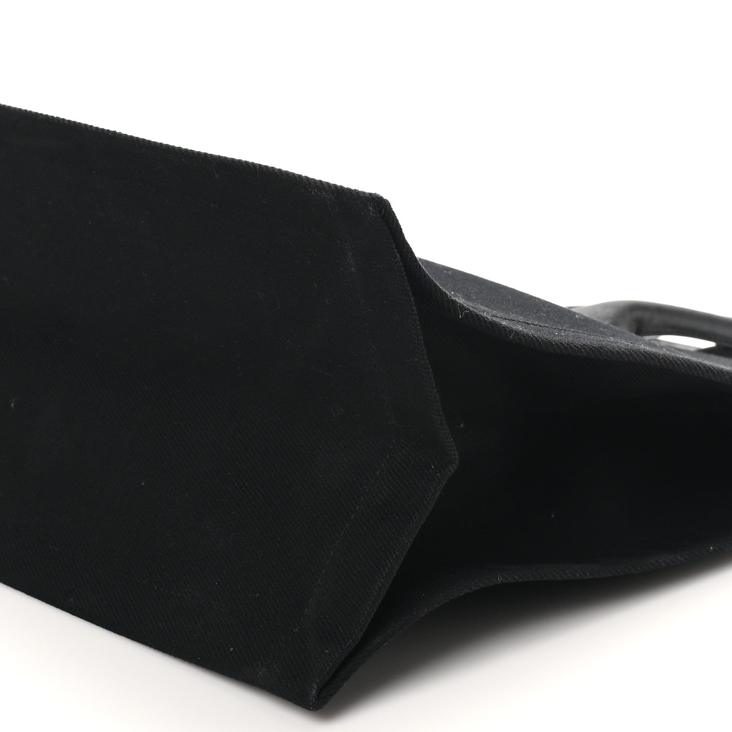 Saint Laurent Linen Calfskin Rive Gauche Tote Black 9 of 9
