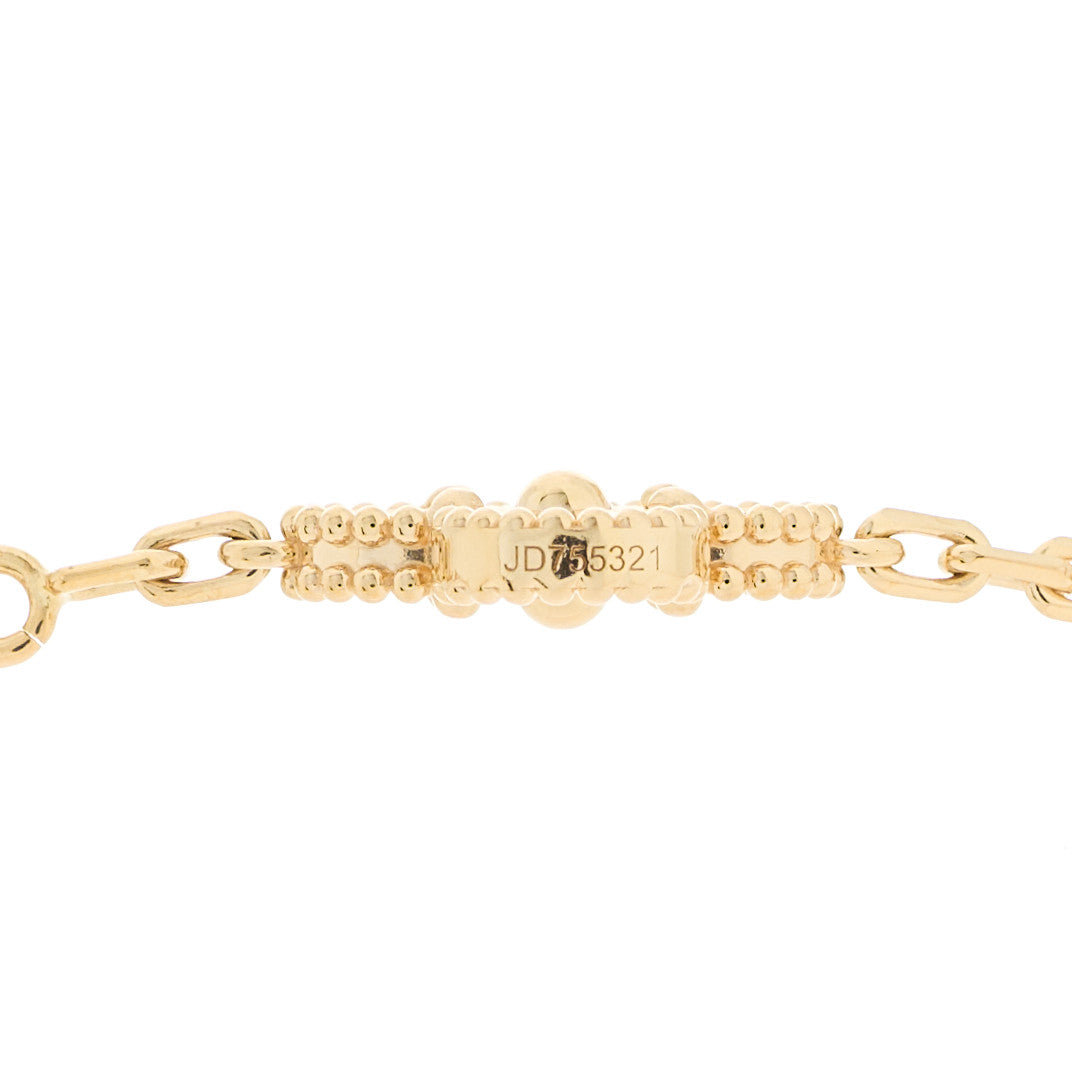 Van Cleef & Arpels 18K Yellow Gold 10 Motifs Guilloche Vintage Alhambra Necklace 5 of 6