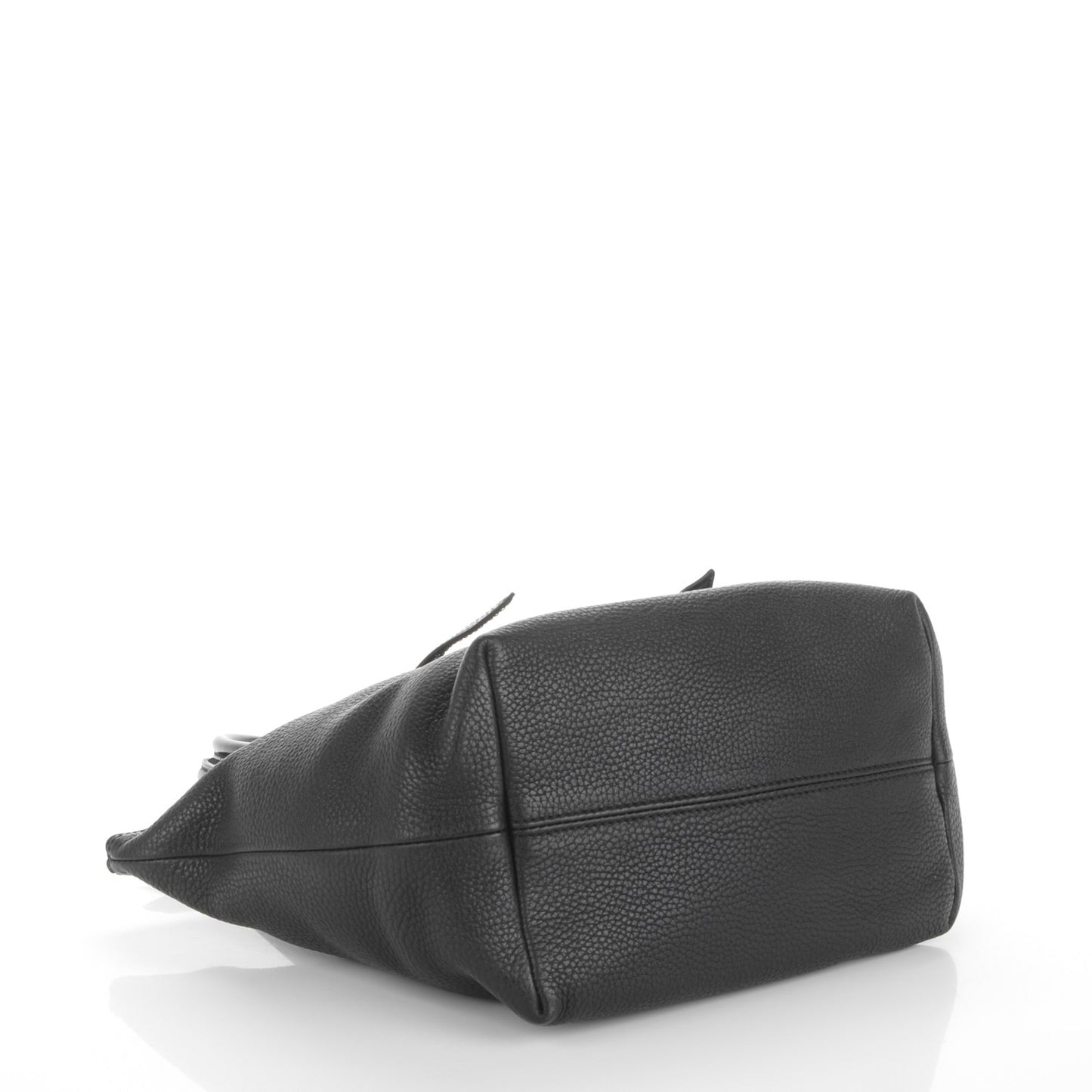London Grainy Calfskin Small Salisbury Tote Black