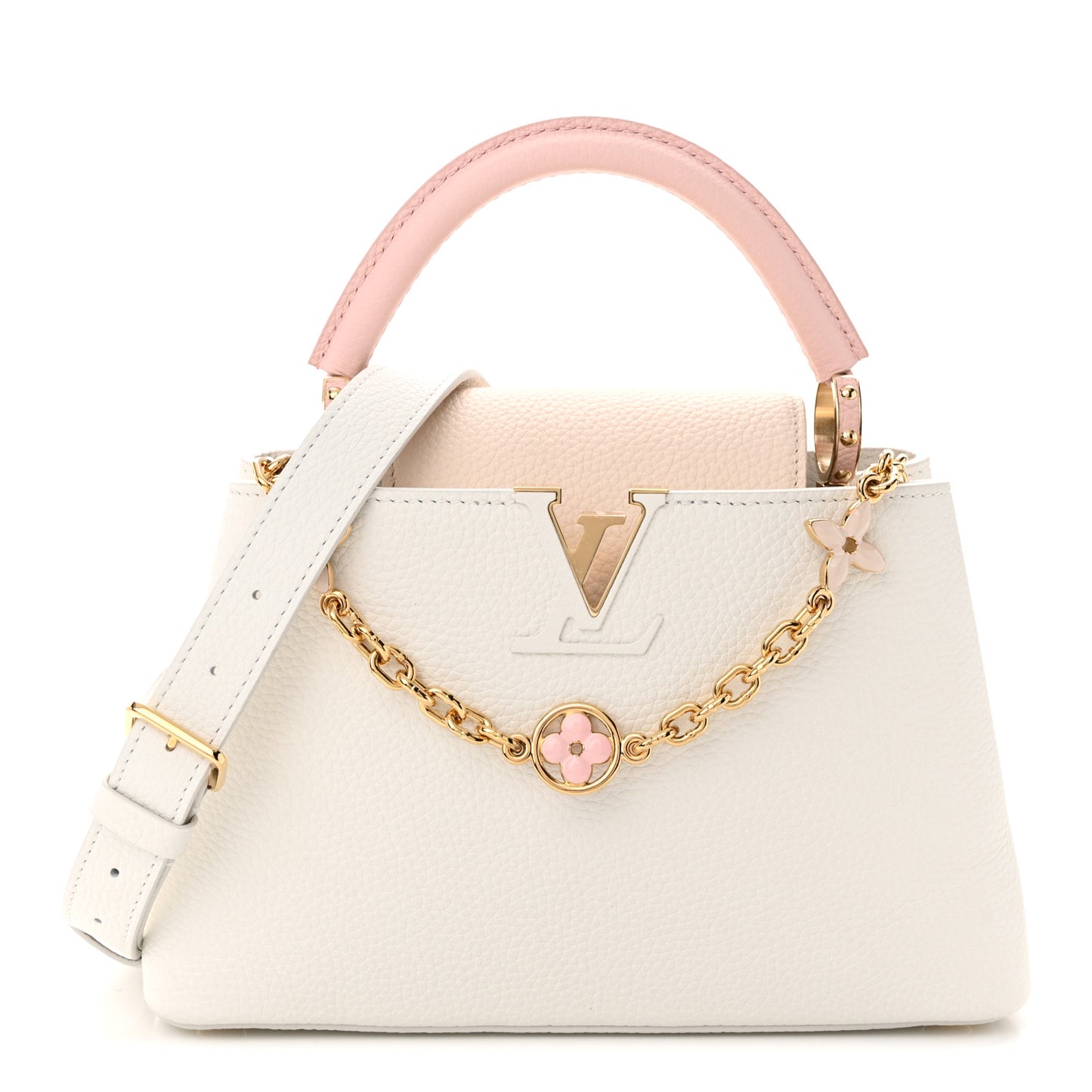 Taurillon Flower Chain Capucines BB White