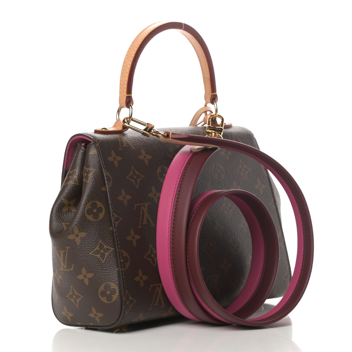 Monogram Cluny BB Bordeaux Fuchsia