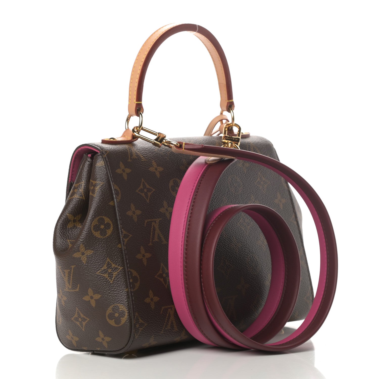 Louis Vuitton Monogram Cluny BB Bordeaux Fuchsia 3 of 12